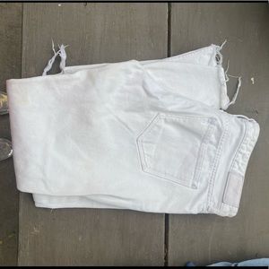 Conscious&Denim white distressed boyfriend jeans